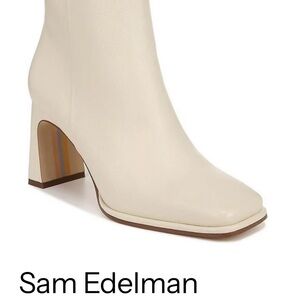 Sam Edelman Women's Ivory Heeled Boots